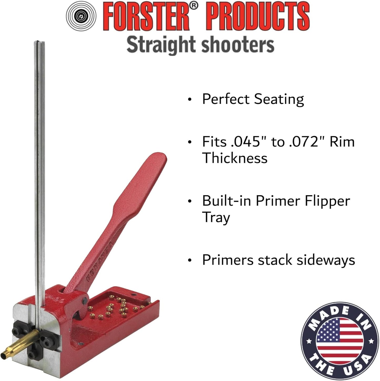 Forster Products Co-Ax Primer Seater with E-Z-Just Shell Holder Jaws