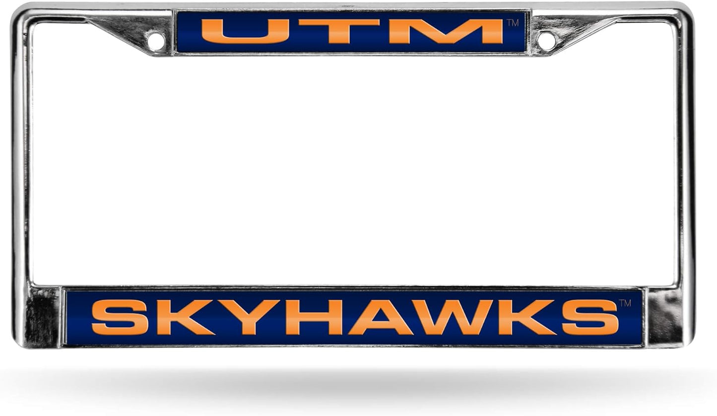 Rico Industries NCAA Unisex-Adult Laser Cut Inlaid Standard Chrome License Plate Frame