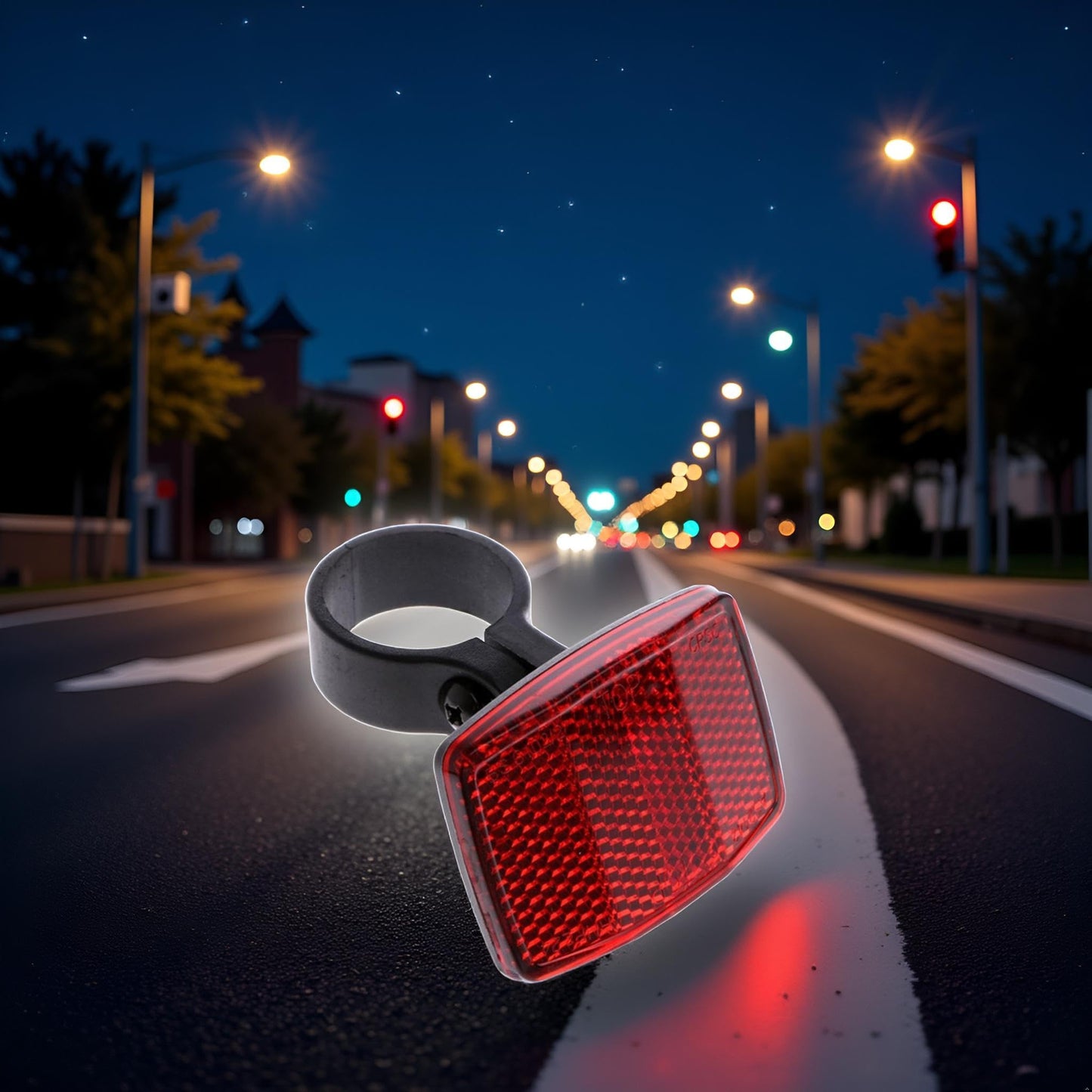 Jowxsx Bike Rear Safety Warnning Reflector Plastic Safety Bike Rear Reflector Light Back Reflective Boards Night Decoration Wreath Wreath Pendant Reflectors Lights and Reflectors