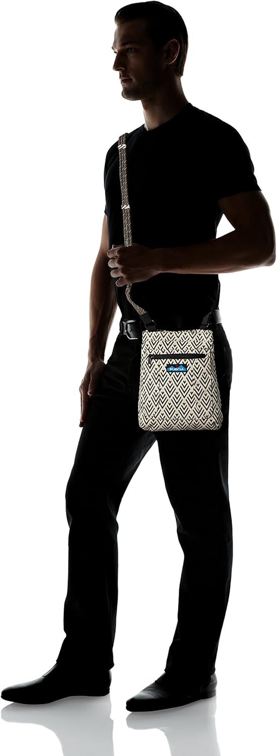 KAVU Keepalong Semi Padded Sling Canvas Rope Crossbody Bag