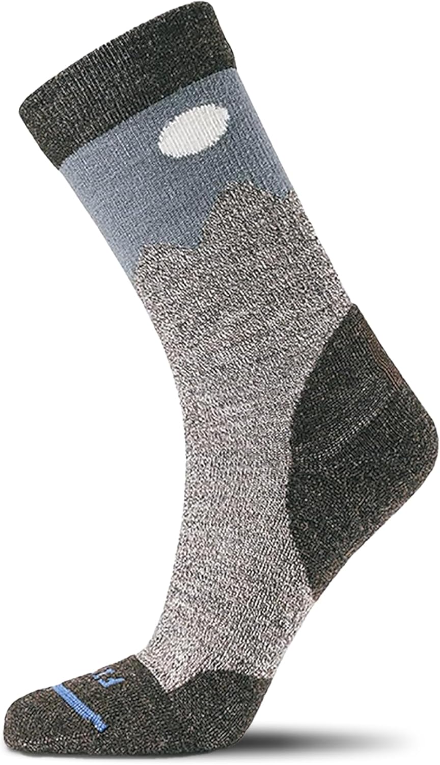 FITS Teton Light Hiker Merino Wool Crew Socks For Men and Women, Lightweight, Breathable, Whole Foot Comfort