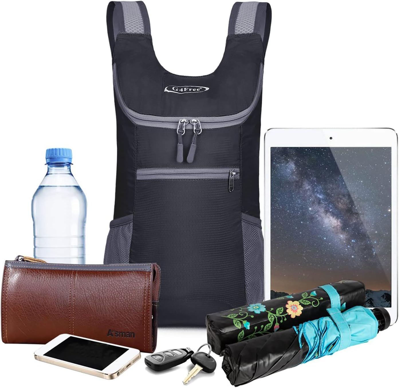 G4Free Lightweight Packable Hiking Backpack for Men Women Small Hiking Daypacks Foldable Shoulder Pack Casual Outdoor Bag 11L