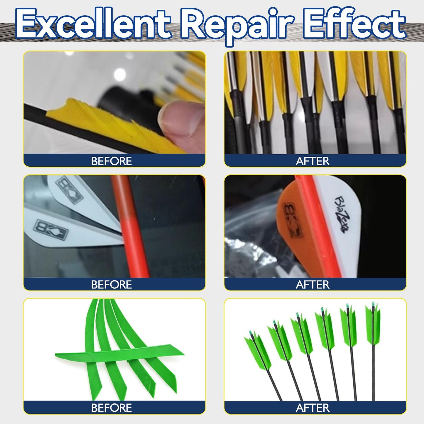 Fletching Glue 30 g, Arrow Glue, Instant & Clear Adhesive for Carbon Arrows, Fletching Vanes, Feathers and Inserts, Great for Aluminium, Carbon and Wood Shafts