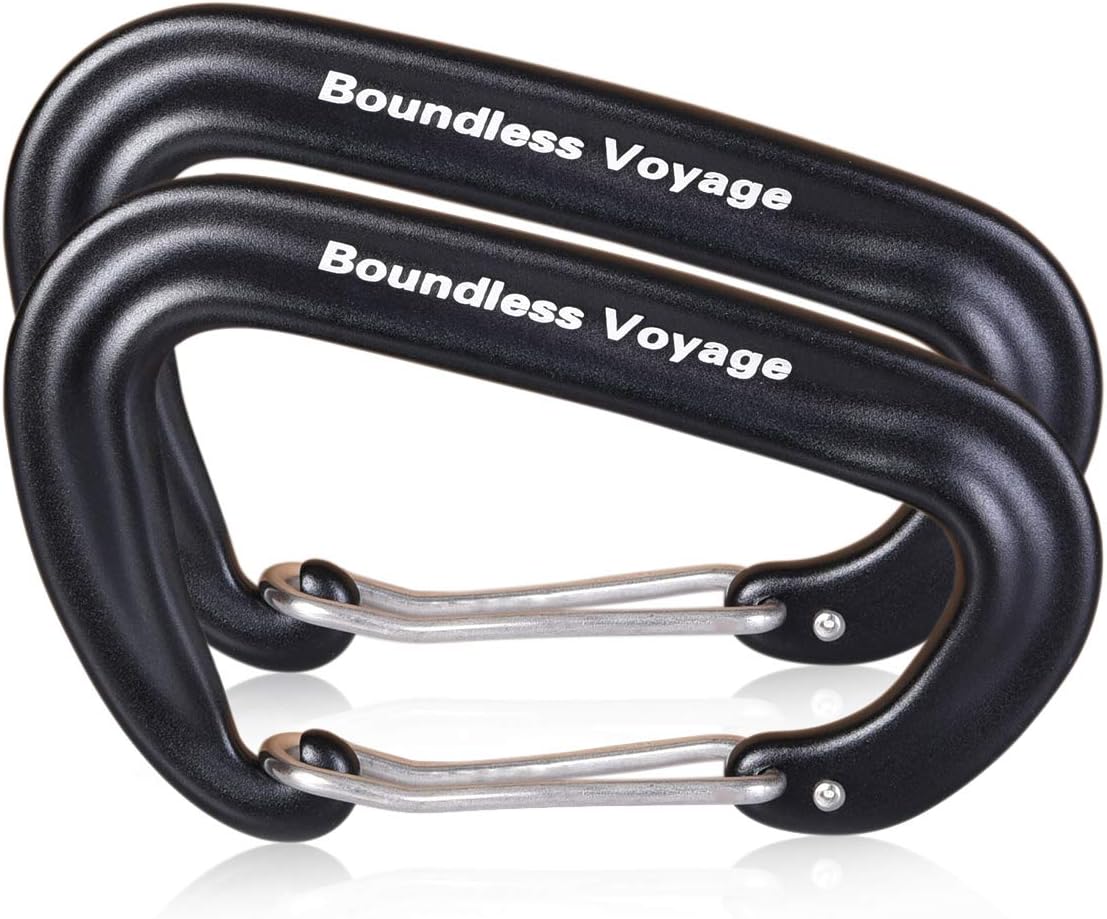 iBasingo Aluminum Alloy Carabiner Clips 12KN Keychain BV1026