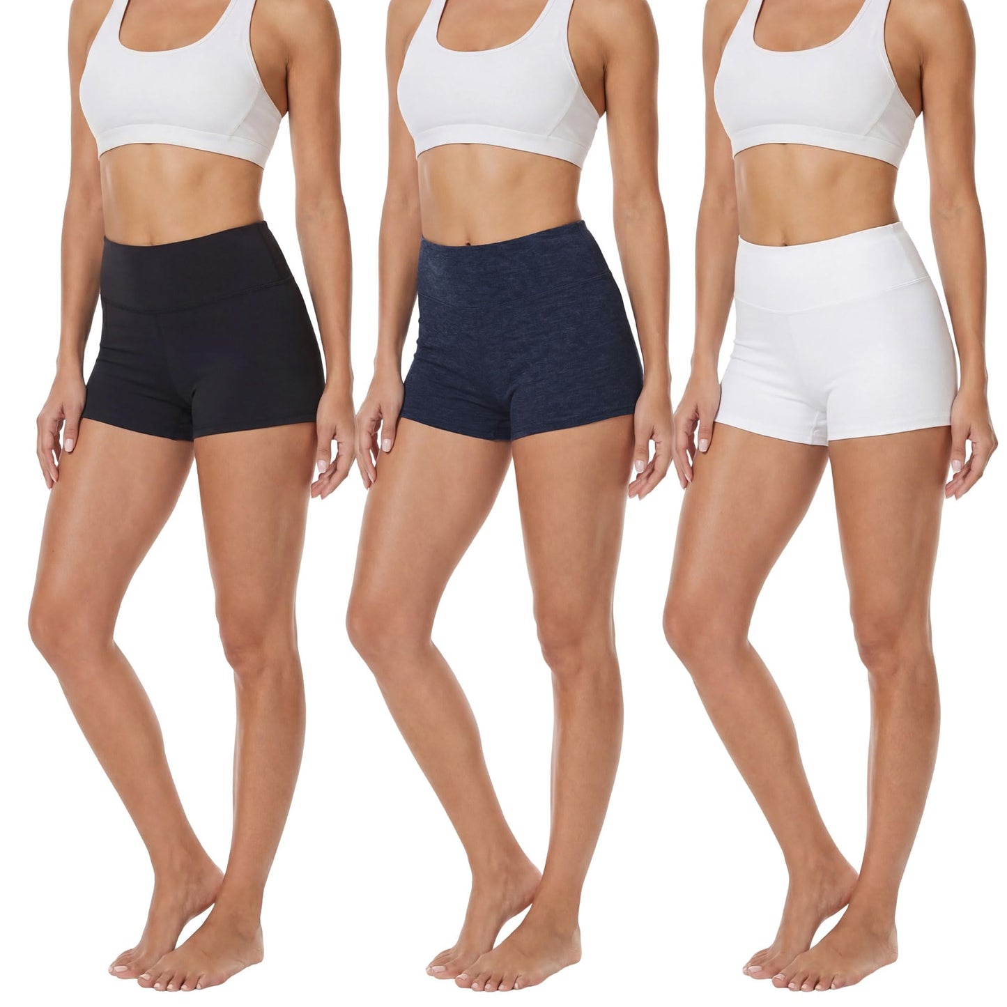 Showitty Women's 2" Booty Biker Shorts High Waisted for Dance Volleyball