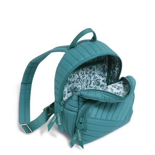Vera Bradley Mini Backpack, Cotton, Forever Green