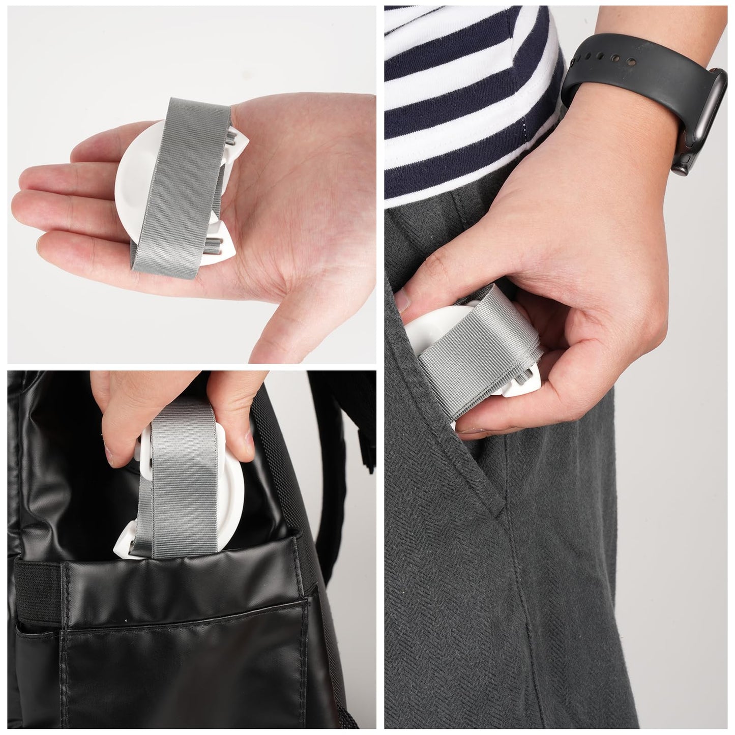 Generic 4 Pack Water Bottle Holder Lanyard, Adjustable Shoulder Strap for 16.9 fl oz Bottles, White