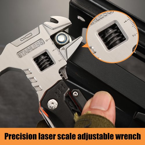 ZUZUAN 18 in 1 Multitool,Black,Professional Stainless Steel Multitool Pliers with Replaceable Alloy Steel Blades Wire Cutters,Bottle Opener,Apply to Survival,Camping & Hunting,for Father's Day gift
