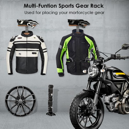 Tactical Vest Hanger- Solid Wood Tactical Gear Rack with Top Wooden Holder Tray for Walkie-Talkie,Earmuffs - Multifunction Tactical Gear Wall Mount for Motorcycle Football Skating Gear