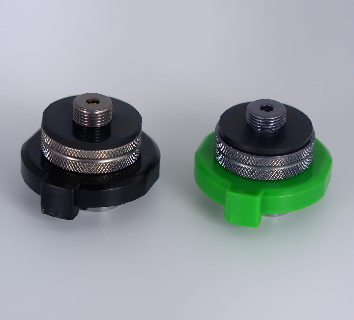 Anti-leak Adapter for Bayonet Butane Gas Cartridge to Screw Type Lindal Valve Gas Canister, Iso Butane Cartridge, Butane Fuel Cartridge, Propane Cartridge, EN417 Lindal Valve Adapter