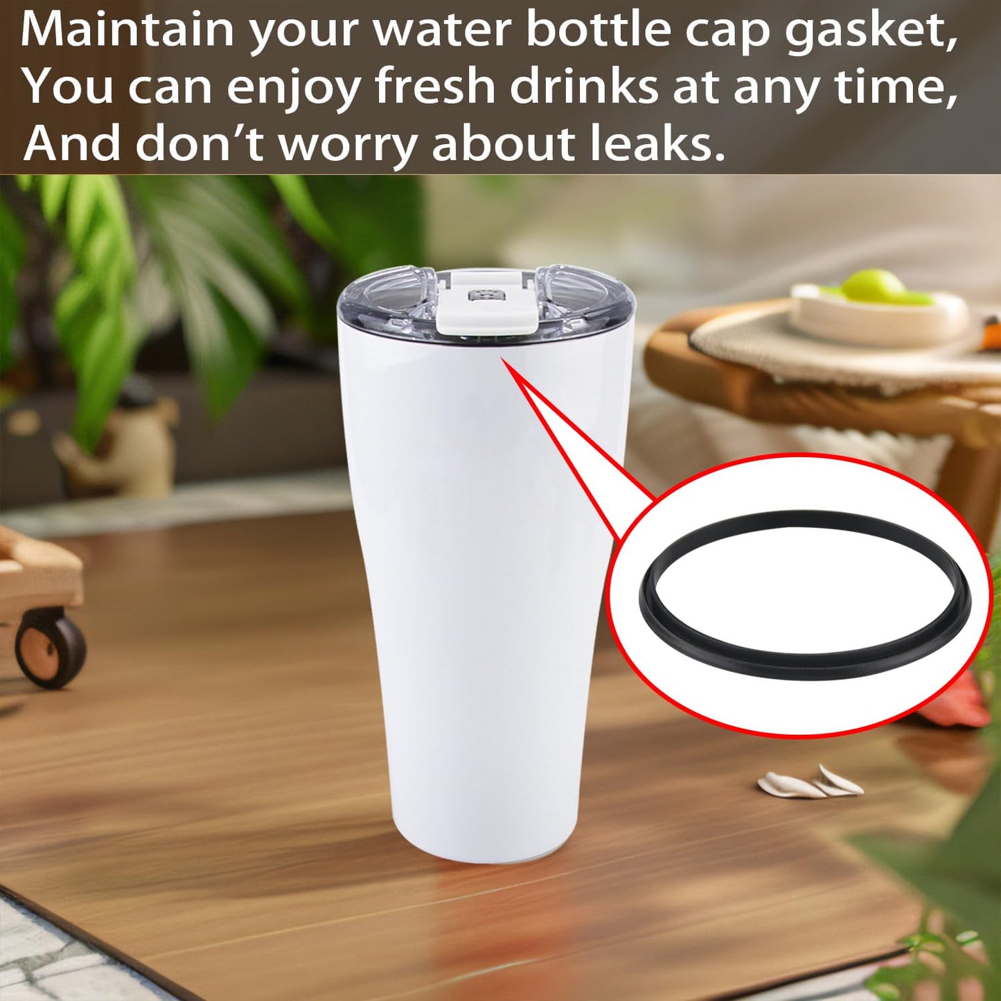 (8pcs) ubber Seal Replacement for BruMate Nav - 32oz Leak Proof Insulated Coffee Mug,Seal Gasket for BruMate Nav - 32oz Bottle Leak Proof Insulated Travel (8, Black/Blue)