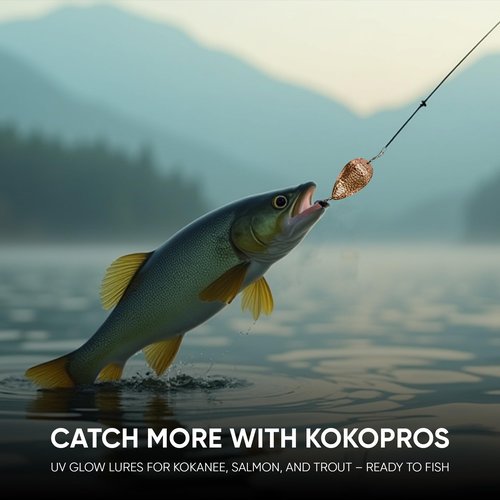 KOKOPROS Kokanee Salmon Dodgers Hammered Spring Jets 4-Inch, 3-Pack - Copper, Silver, Gold - Color Plated Metal - Reflective Fishing Dodgers for Salmon & Trout