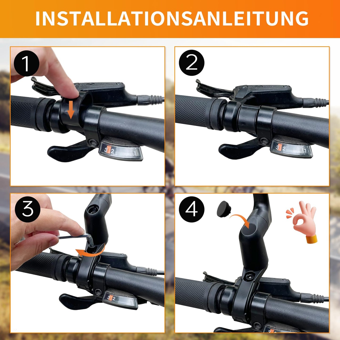 Homieway Bike Mirror, Aluminum Bicycle Mirror Handlebar Mount,Foldable & Adjustable HD Real Glass Cycle Mirror, Bike rear viewmirror for Ebike Scooter MTB (Left Handlebar 0.87-1 inch)