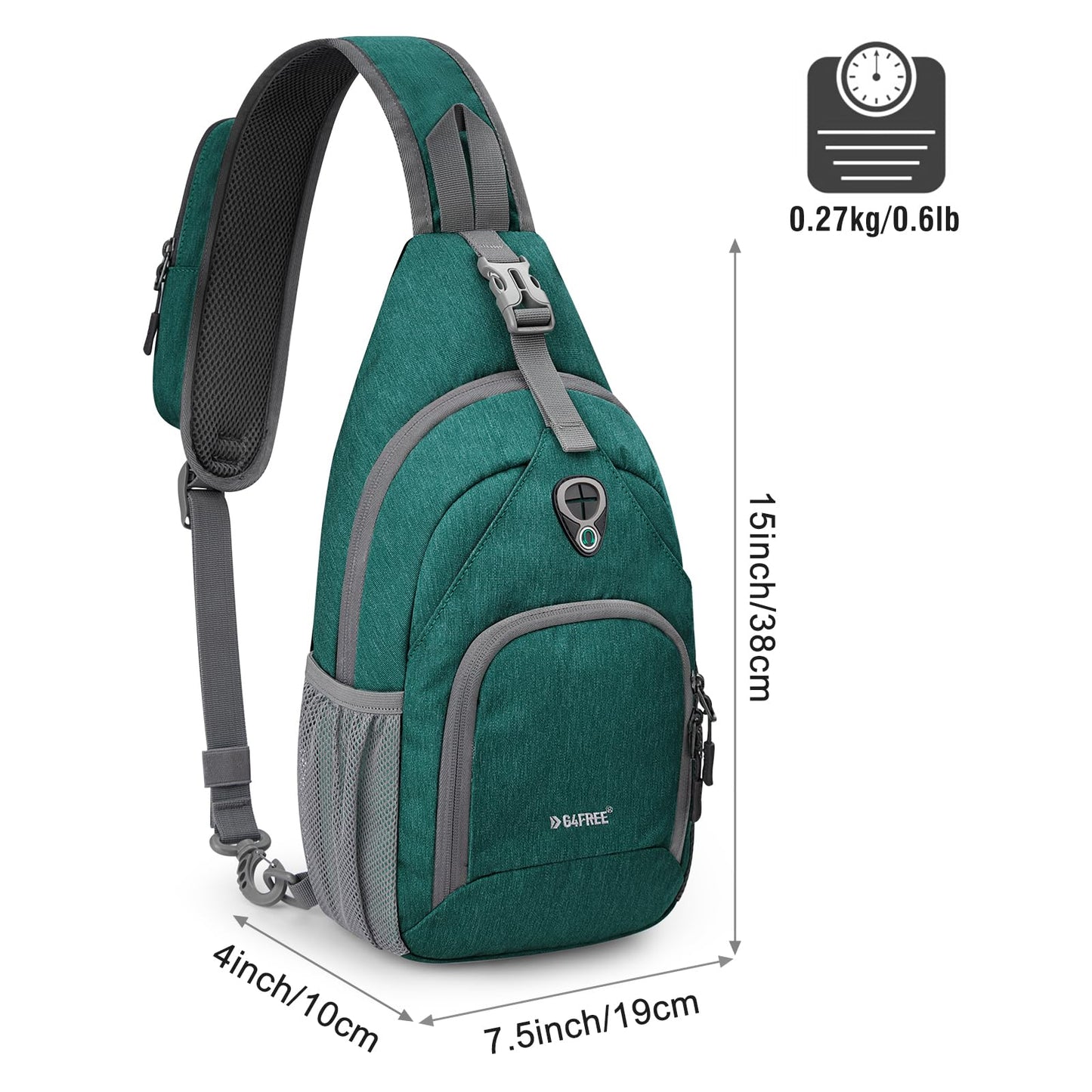 G4Free Sling Backpack, Green