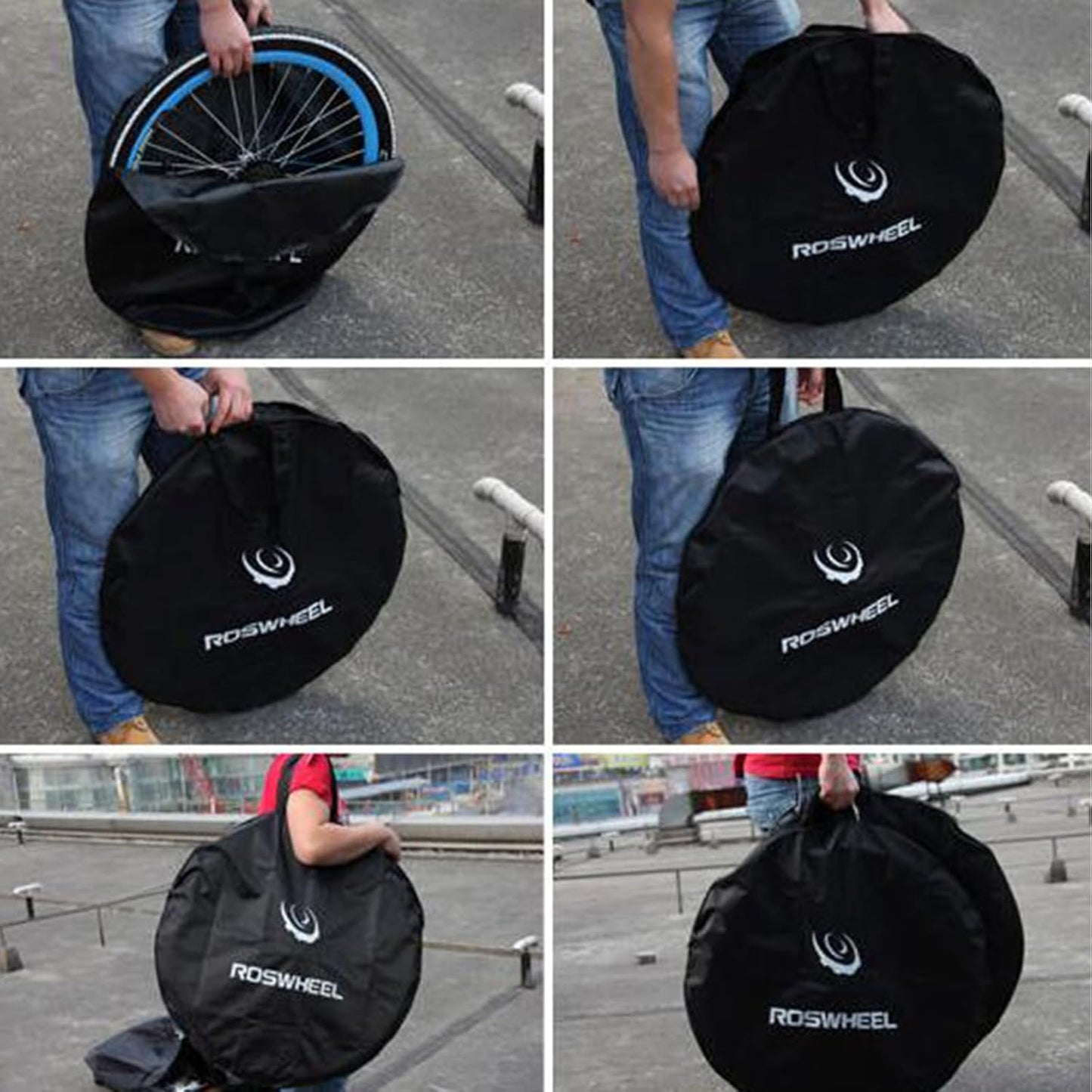 TRIWONDER Soft Bike Bicycle Wheel Bag Wheelset Bag MTB Mountain Road Bike Travel Case Wheel Carrying Bag (26")