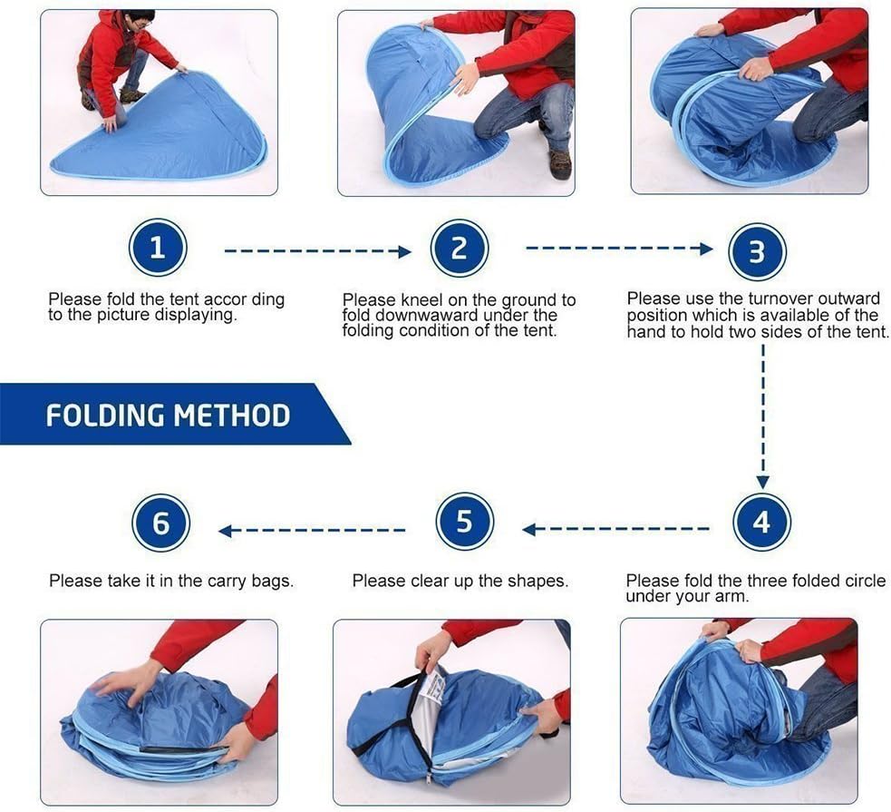 Automatic Pop Up Beach Tent Instant Portable Quick Sun Shelter for 2-3 Persons (Camouflage)