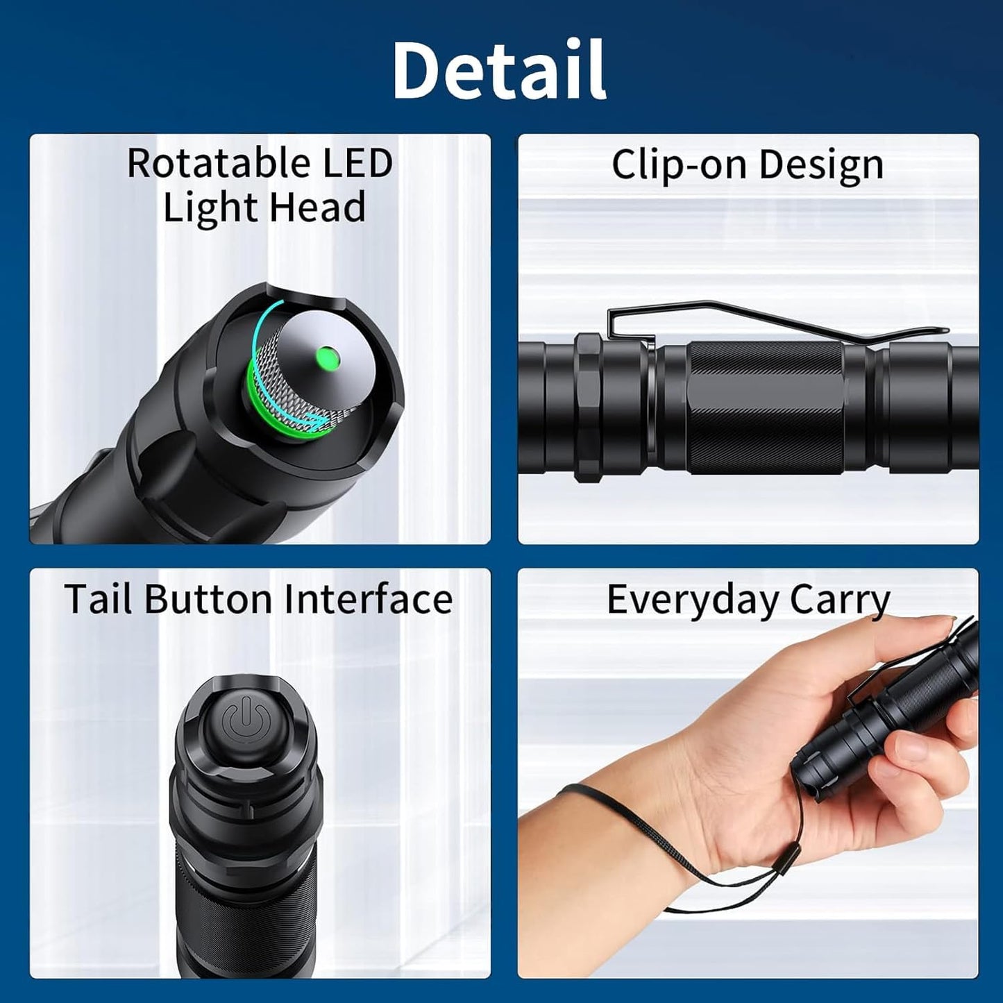 JollyJungleWave Long Distance Flashlight with Indoor Meetings, Pet Exercising, Outdoor Camping, Astronomy