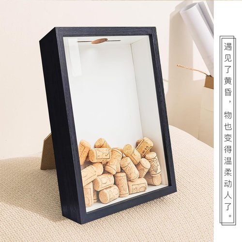 Wine Cork Shadow Box,Beer Cap Holder Shadow Box,Wine Cork Keeper Decorative Wall Mounted,abletop & Countertop Hanging Cork Holders Wine Decor Shadowbox Gift for Housewarming,8X10 Picture Frame.