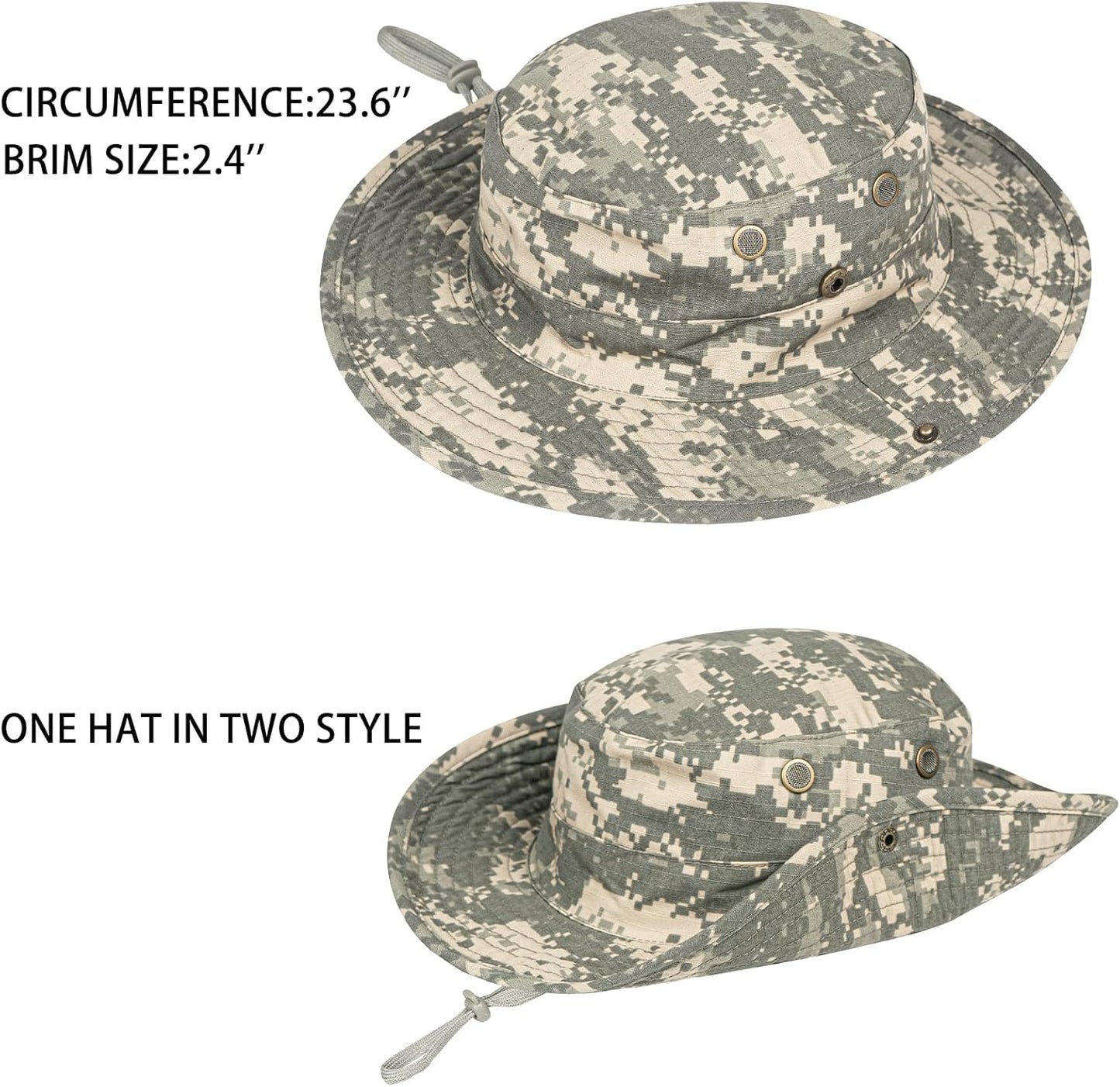 UPF 50+ Sun Hat | Foldable Boonie Hat for Men & Women | Fishing & Hiking