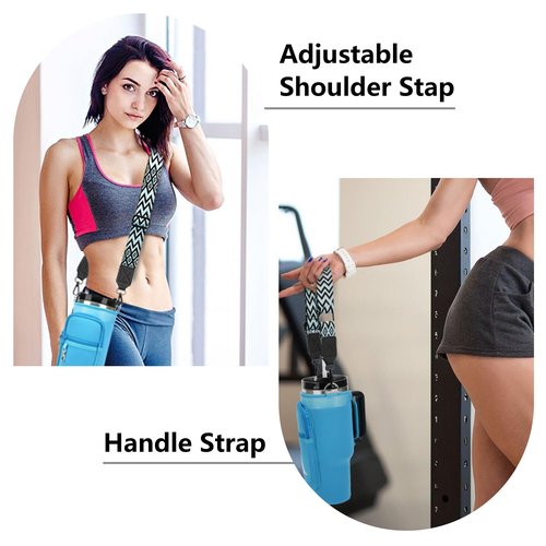 LOKASS Strap for Stanley Cup Holder, Purse Canvas Strap Replacement Crossbody Handbag Stanley Bag Shoulder Strap Adjustable - style4