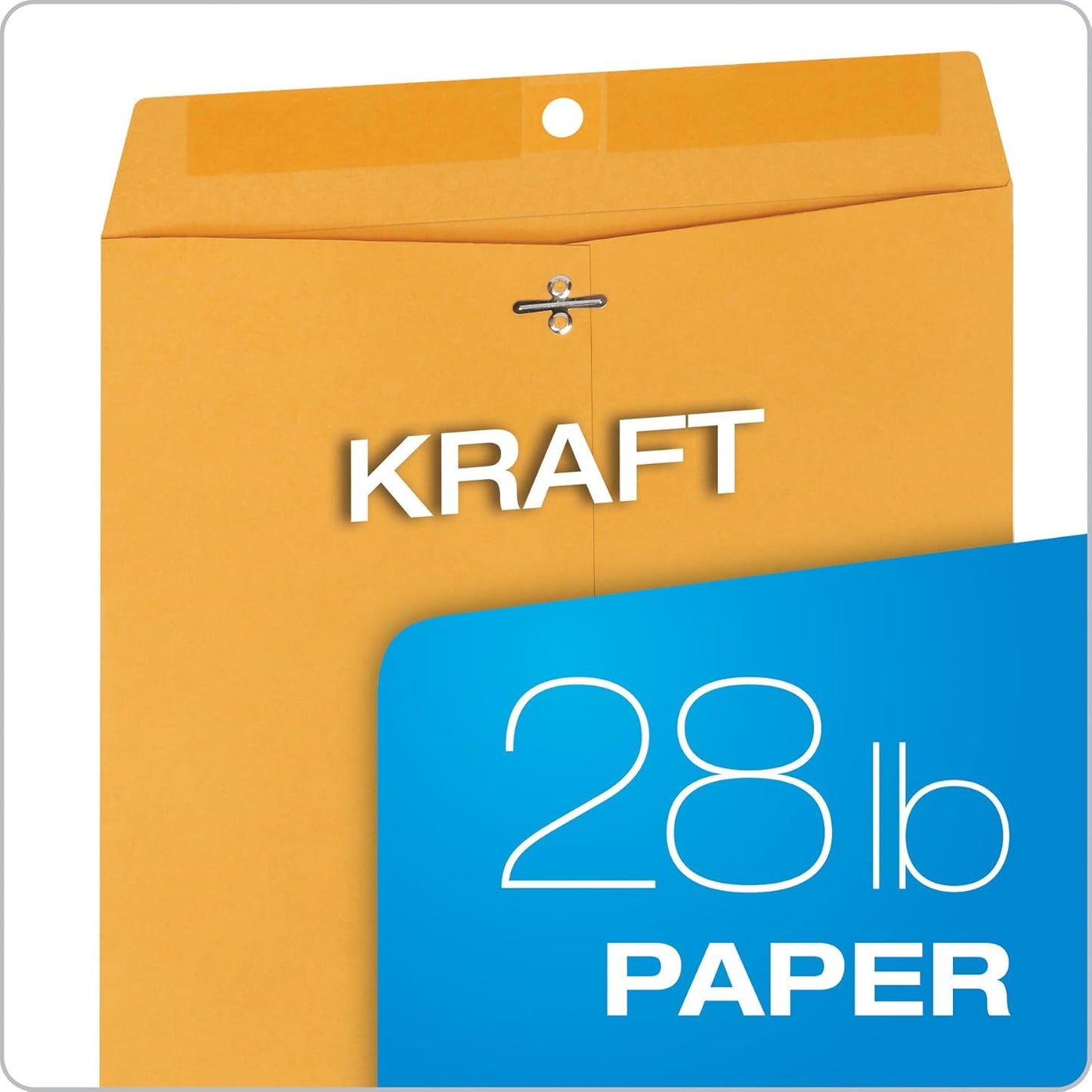 Quality Park 6 x 9 Clasp Envelopes, Clasp and Gummed Closures for Storing or Mailing, 28 lb Kraft Paper, 100 per Box (QUA37855)