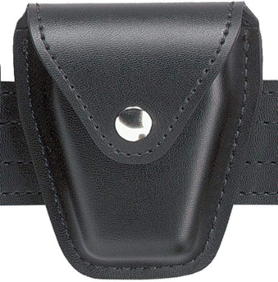 Safariland Duty Gear Bianchi 190-2-2: Handcuff Pouch Top Flap, Plain, Black