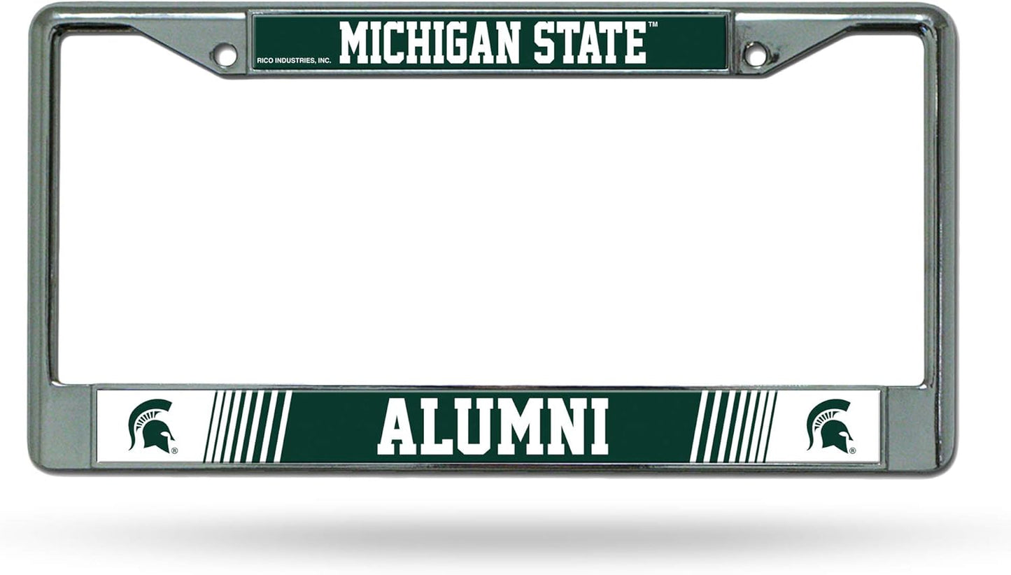 Rico Industries NCAA Unisex-Adult Laser Cut Inlaid Standard Chrome License Plate Frame