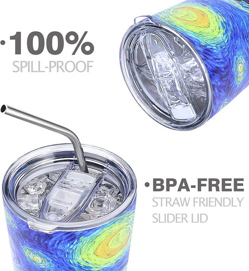 Compatible with Yeti Lids 30 oz Replacement Lid, Ozark Trail and More Splash Resistant Lids Spill Proof Tumbler Lid Clear Cup Silicone Sliding Covers BPA Free(30OZ 2 Pack)