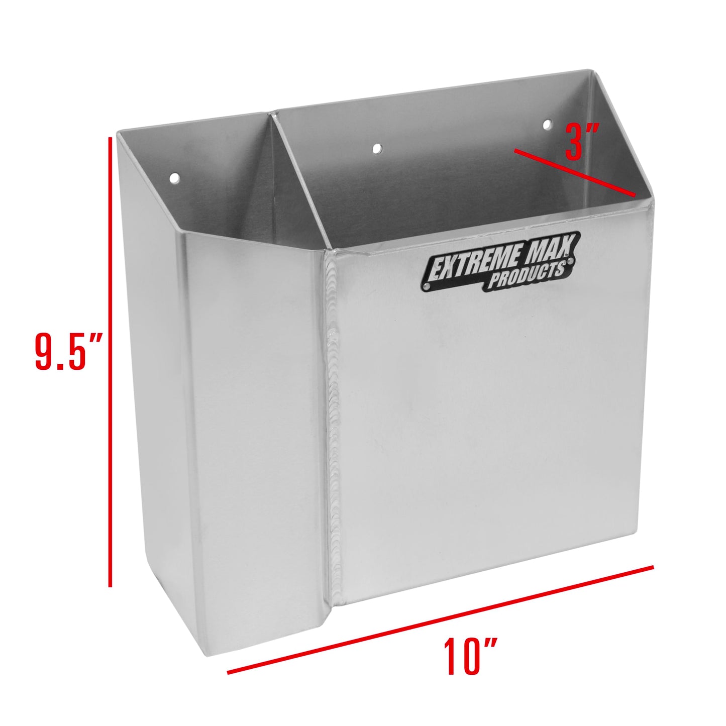 Extreme Max 5001.6368 Grease Gun Holder with Spare Cartridge Slot for Race Trailer, Garage, Shop, Enclosed Trailer, Toy Hauler - Silver