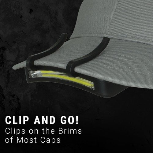LitezAll LED Cap Light, 300 Lumens Hat Light for Outdoor Activities, Battery Powered and Weather Resistant Hat Lights for Camping, Hiking, and More