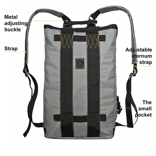 Miramrax Tactical Military Backpack Parachute Bag Flight Backpacks Day Pack Nylon Rucksacks for Men and Women for Travel Outdoor Hiking Camping Trekking Climbing College Grey