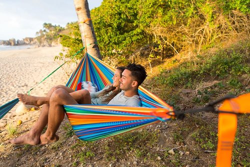 Grand Trunk Double Deluxe Parachute Nylon Hammock - 500lb Capacity Camping Hammock, 10.5x6.5ft, Lightweight & Durable (Cabo)