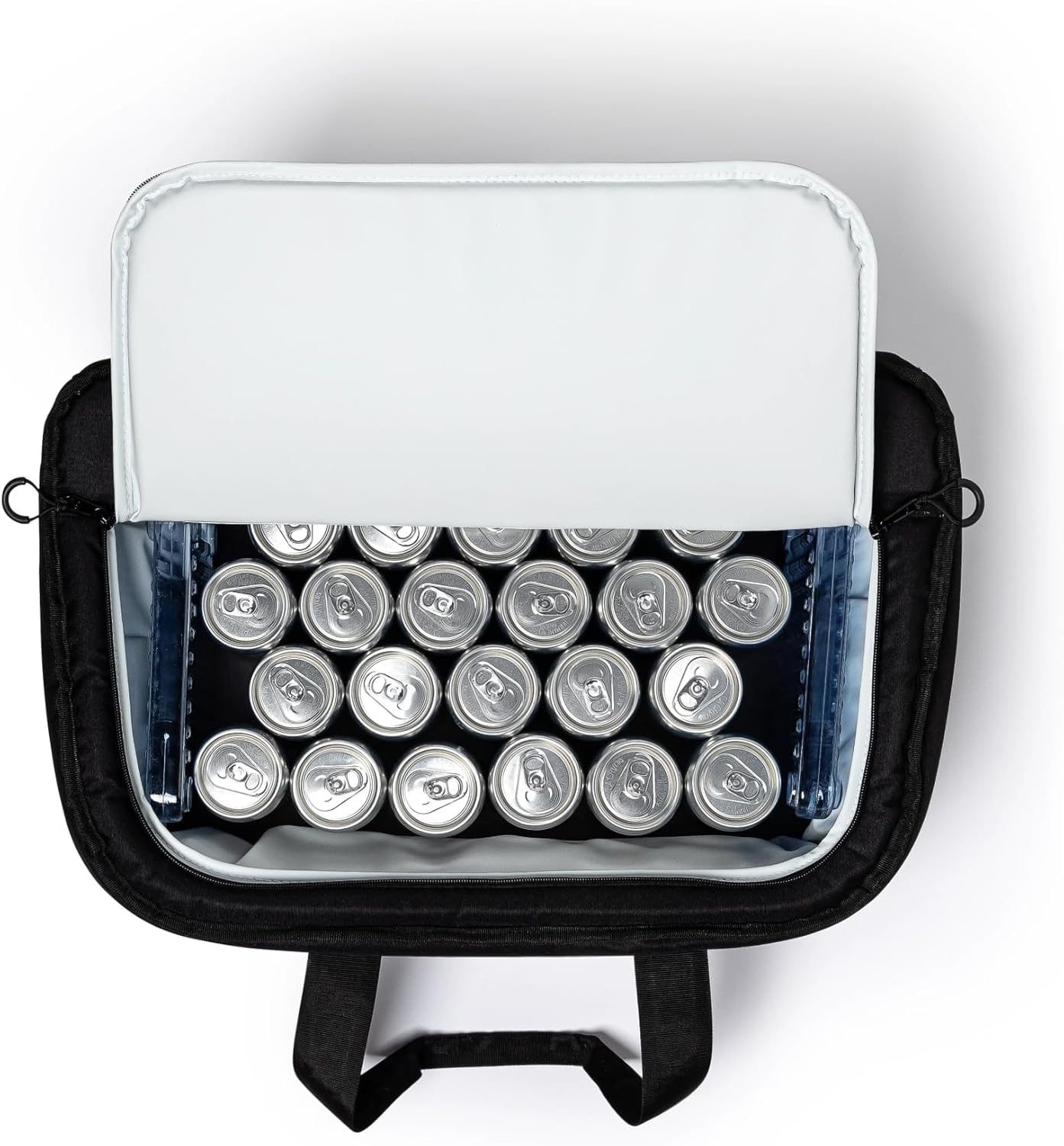 AO Coolers Stow 'n Go Canvas Soft-Sided Cooler, Low Profile and Leak Proof, Insulated for 24-Hour Cold, Black, 38-Can