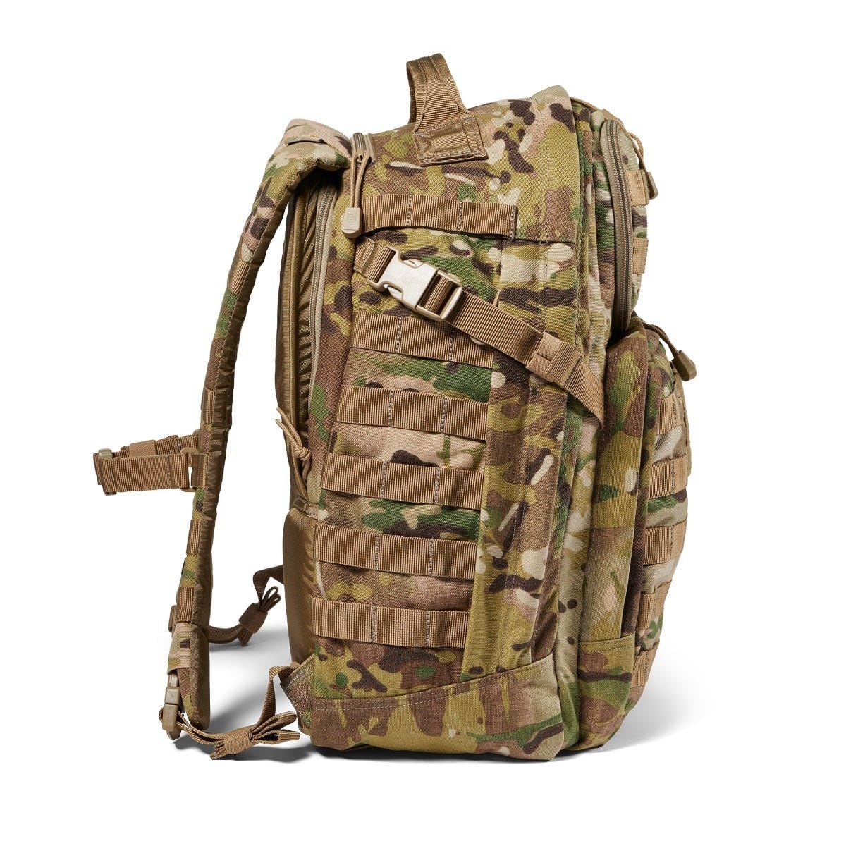 5.11 Tactical Backpack, RUSH 24 2.0 Military Survival Molle Back Pack with Laptop Compartment, 37L, Multicam, Style 56564ABR