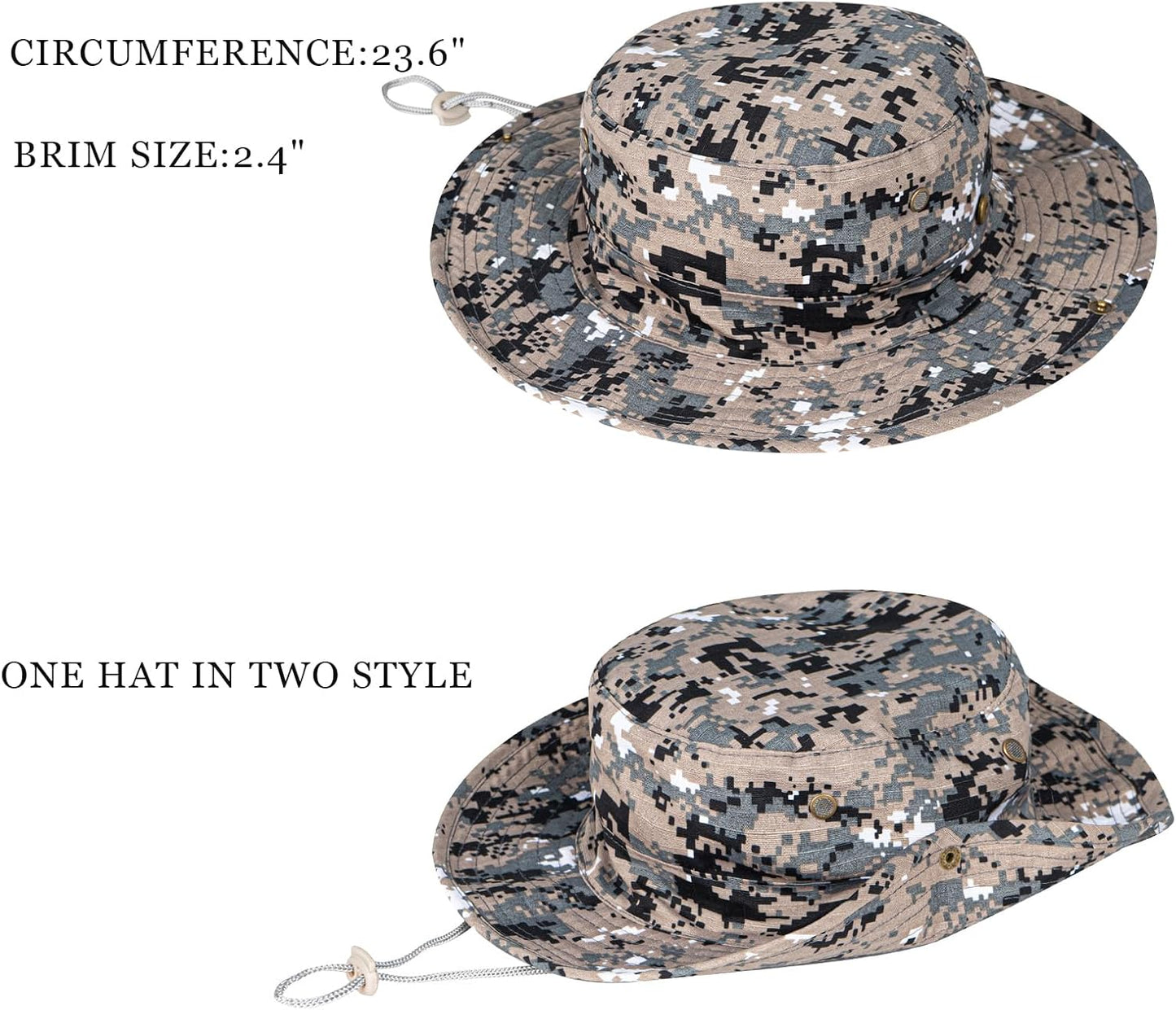 UPF 50+ Sun Hat | Foldable Boonie Hat for Men & Women | Fishing & Hiking
