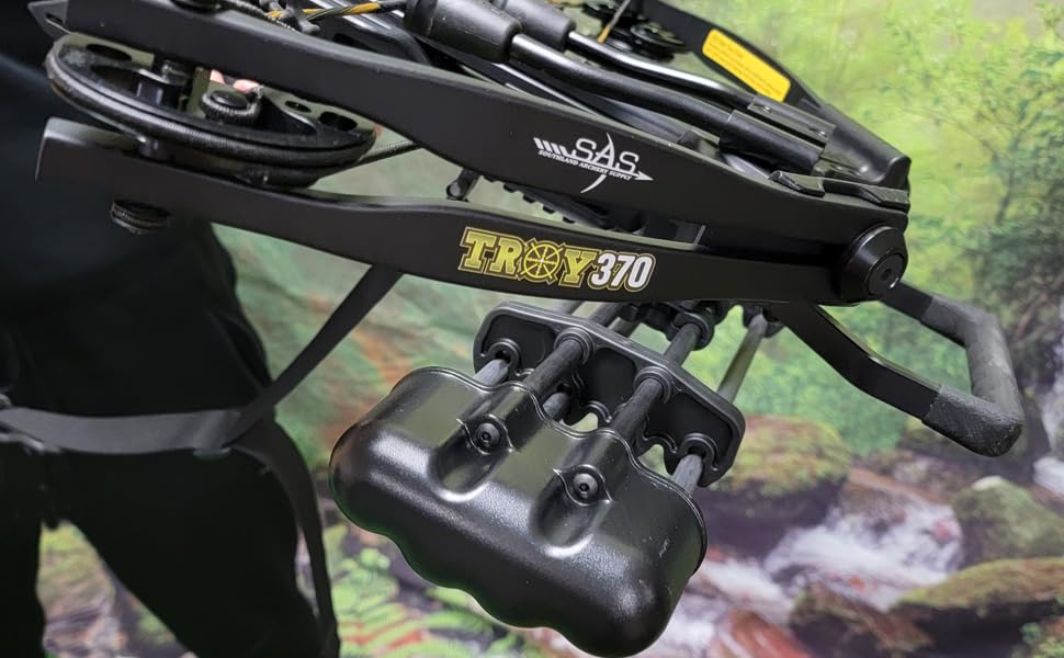 4-Arrow Quick Release Aluminum Bow Quiver - SAS Compact Design