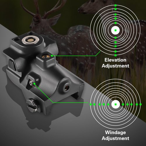 Laswin Picatinny Laser for Gun, Green Laser Sights for Pistols, Tactical Laser Beam for Glock, Sig, Taurus, Beretta, S&W, and Canik, with 20mm Rail or Weaver Accessories