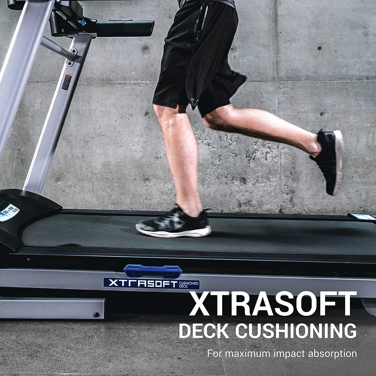 XTERRA Fitness Sport Series Premium Folding Smart Treadmill, Handlebar Speed and Incline Controls, Large XTRASoft Cushioned Running Deck, Built-in FTMS-Enabled Bluetooth with XTERRA+ Fitness App