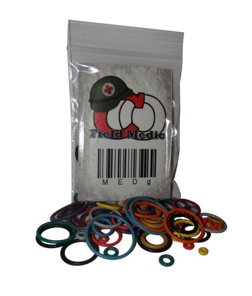 Captain O-Ring Paintball Oring Kit - 63 Color-Coded Rings in 21 Sizes