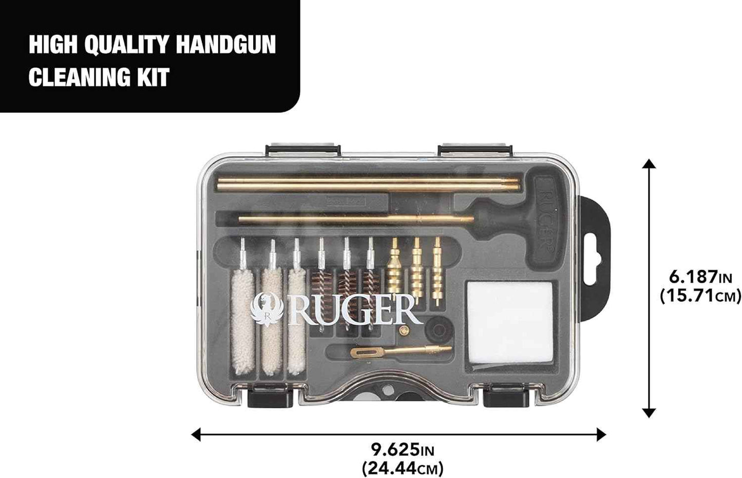Ruger Gun Cleaning Kit with Case – All-in-One Firearm Maintenance for Handguns, Rifles & Shotguns