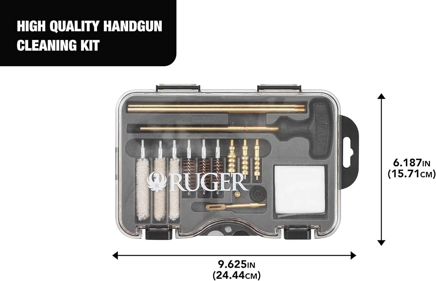Ruger Gun Cleaning Kit with Case – All-in-One Firearm Maintenance for Handguns, Rifles & Shotguns