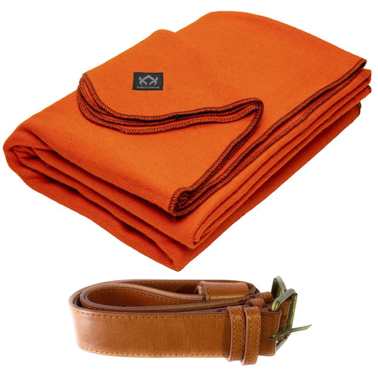Arcturus Bundle Ember Wool Blanket and Blanket Strap Bundle