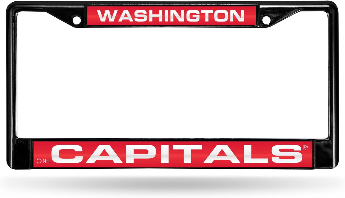 Rico Industries Ricepod NHL Detroit Red Wings Black Black Laser Cut Chrome Frame 12" x 6" 12" x 6" Black Laser Cut Chrome Frame - Car/Truck/SUV Automobile Accessory