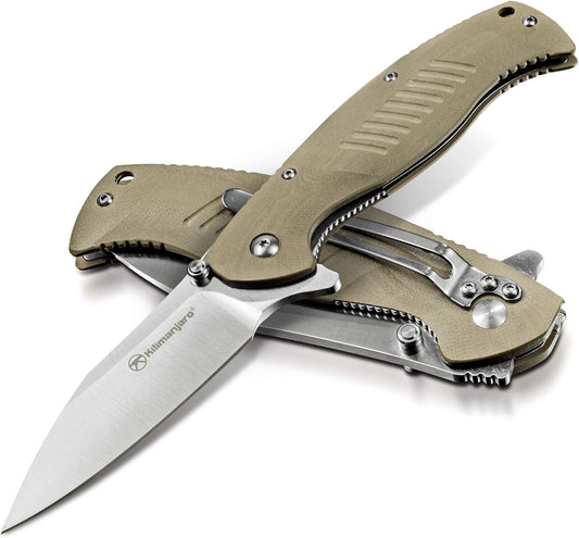 Kilimanjaro 910028 KJ910028 Fixed Blade,Hunting Knife,Outdoor,campingkitchen, One Size, Brown