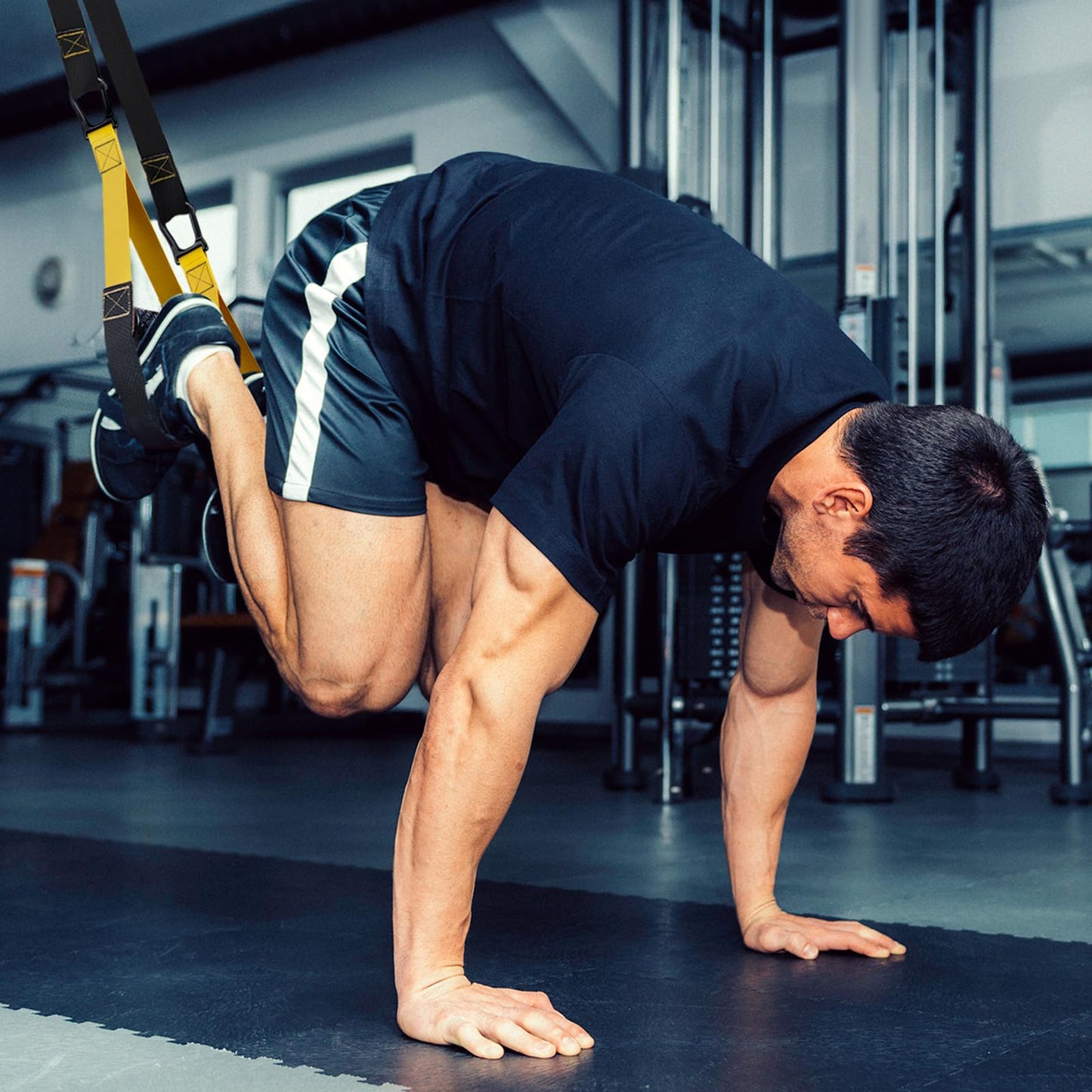 Home Resistance Training Kit, Extension Strap Door Anchors，Powerlifting Strength Workout Straps Full Body Complete Home Gym Body Core Exercise