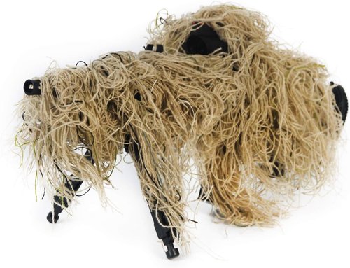 GUGULUZA Ghillie Rifle Cover Wrap Camo, w/Elastic Strap for Camouflage Hunting Rifle