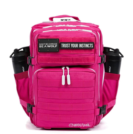 35L Backpack (Pink Goddess w/Black Accents) Medium Gym and Travel Backpack, Military Grade, Multipurpose Utility Bag for Men and Women, Heavy-Duty & Durable