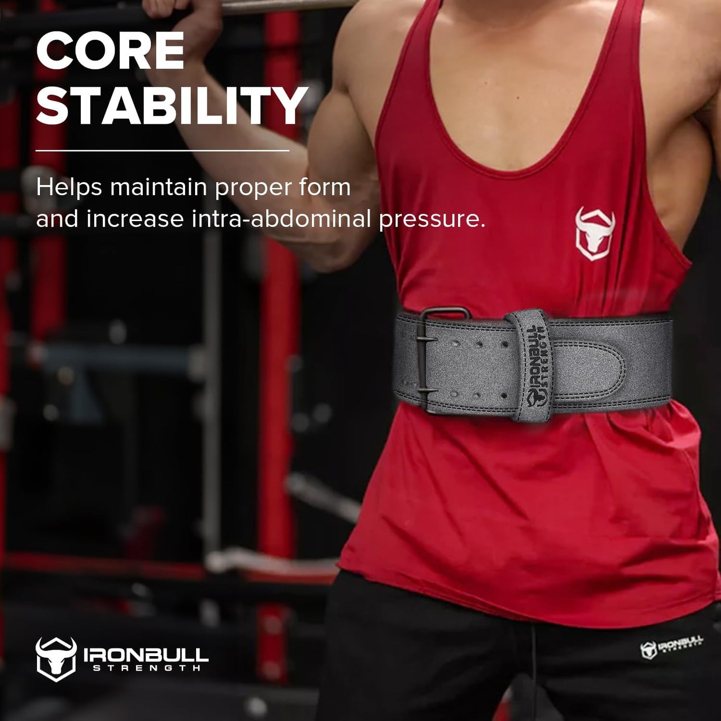 Powerlifting Belt - IPF Approved – Weight Lifting Belt 10mm - Prong Weightlifting Belt for Squats, Deadlift, and Bench Press – Lifting Belt Leather 4in for Men and Women – Back Brace for Gym, Workout, Strength Training, Strongmen & Power Lift