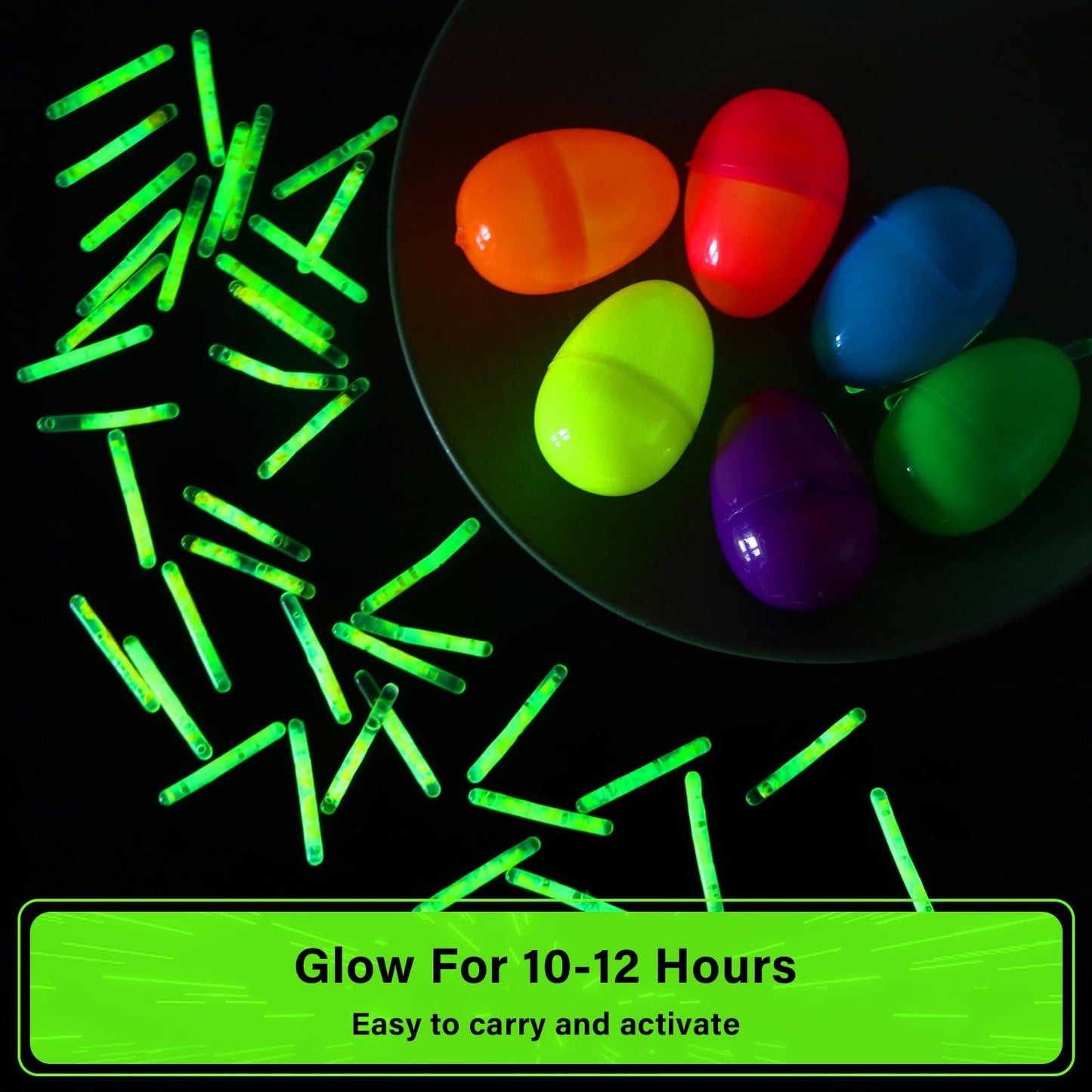 600 Pcs Fishing Glow Sticks Bulk for Bobbers 1.5 Inch Mini Glow Sticks Night Fishing Glow Stick Rod Tip Glow Sticks Underwater Light Stick for Rave Easter Halloween Christmas New Year Party Decor