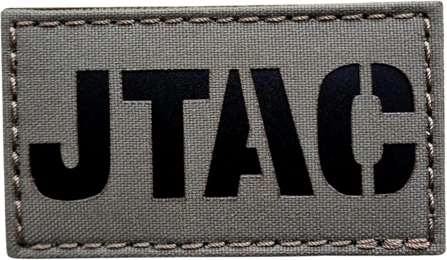 JTAC IR Patch Joint Terminal Attack Controller Air Support FAC Infrared 3.5x2 Tactical Morale Patch Hook Backing Multicam